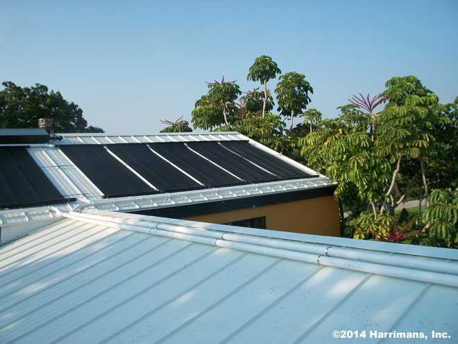 Standing Seam Metal Roof Pool Solar Installation